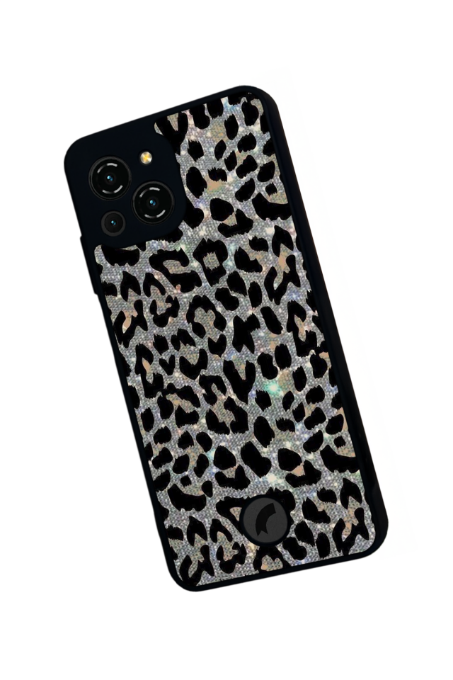 Reeder S23 Pro Max Uyumlu Hologram Leopar Tasarımlı Glossy Premium Kılıf