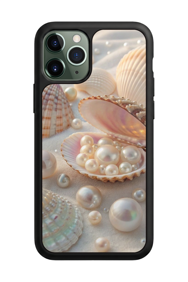 iPhone 11 Pro Max Uyumlu  İnci Tasarımlı Glossy Premium Kılıf