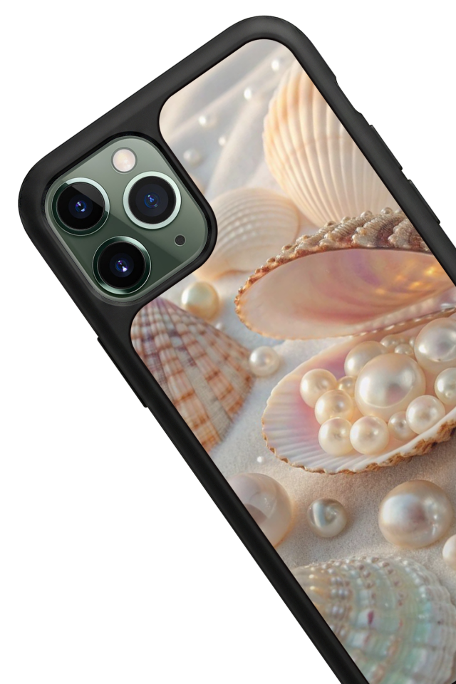 iPhone 11 Pro Max Uyumlu  İnci Tasarımlı Glossy Premium Kılıf