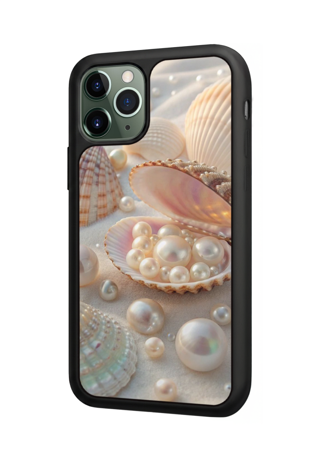 iPhone 11 Pro Max Uyumlu  İnci Tasarımlı Glossy Premium Kılıf