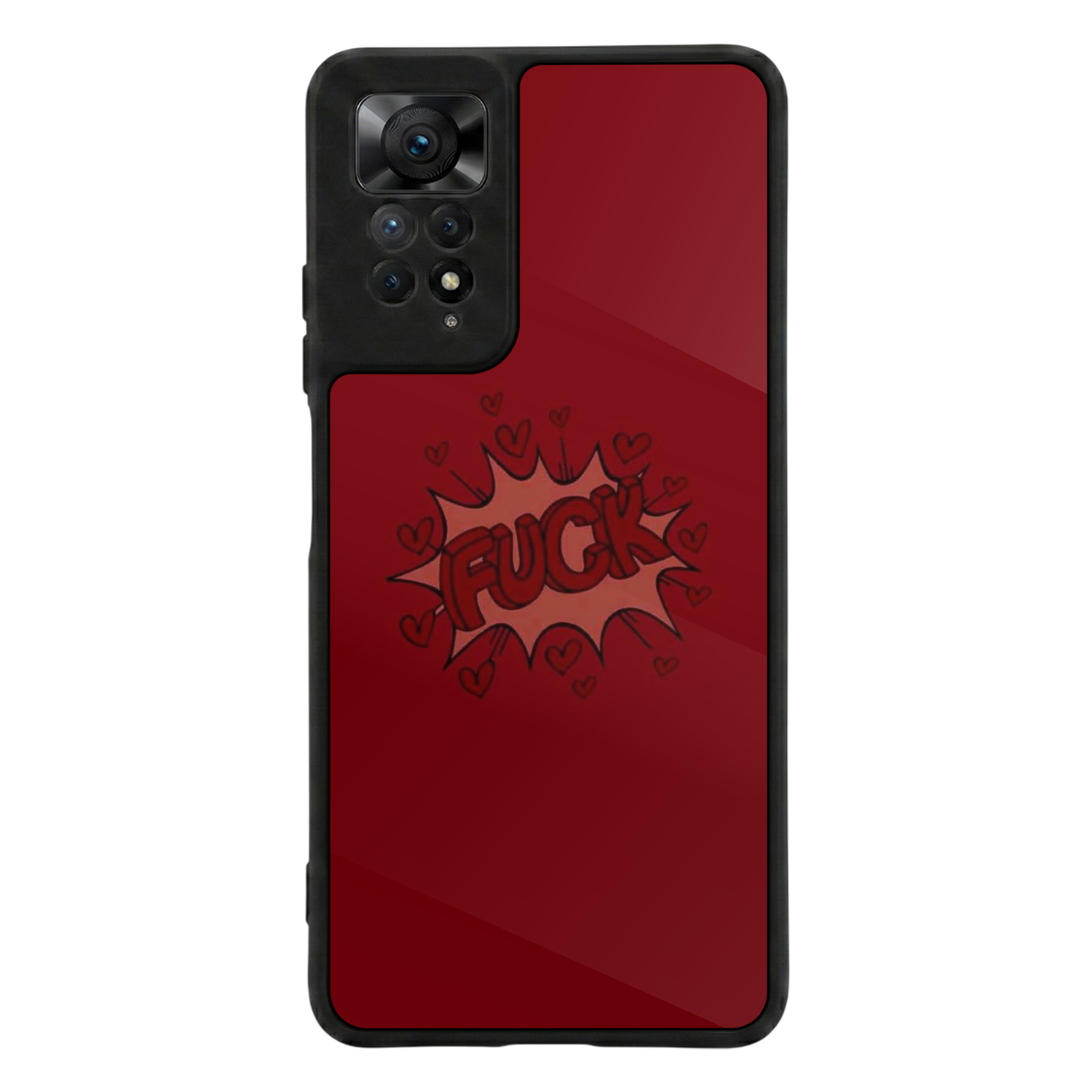Xiaomi Redmi Note 12 Pro Uyumlu Kalp Love Tasarımlı Glossy Premium Kılıf