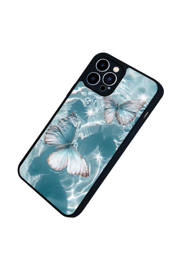 iPhone 13 Pro Max Uyumlu Kelebek Tasarımlı Glossy Premium Kılıf