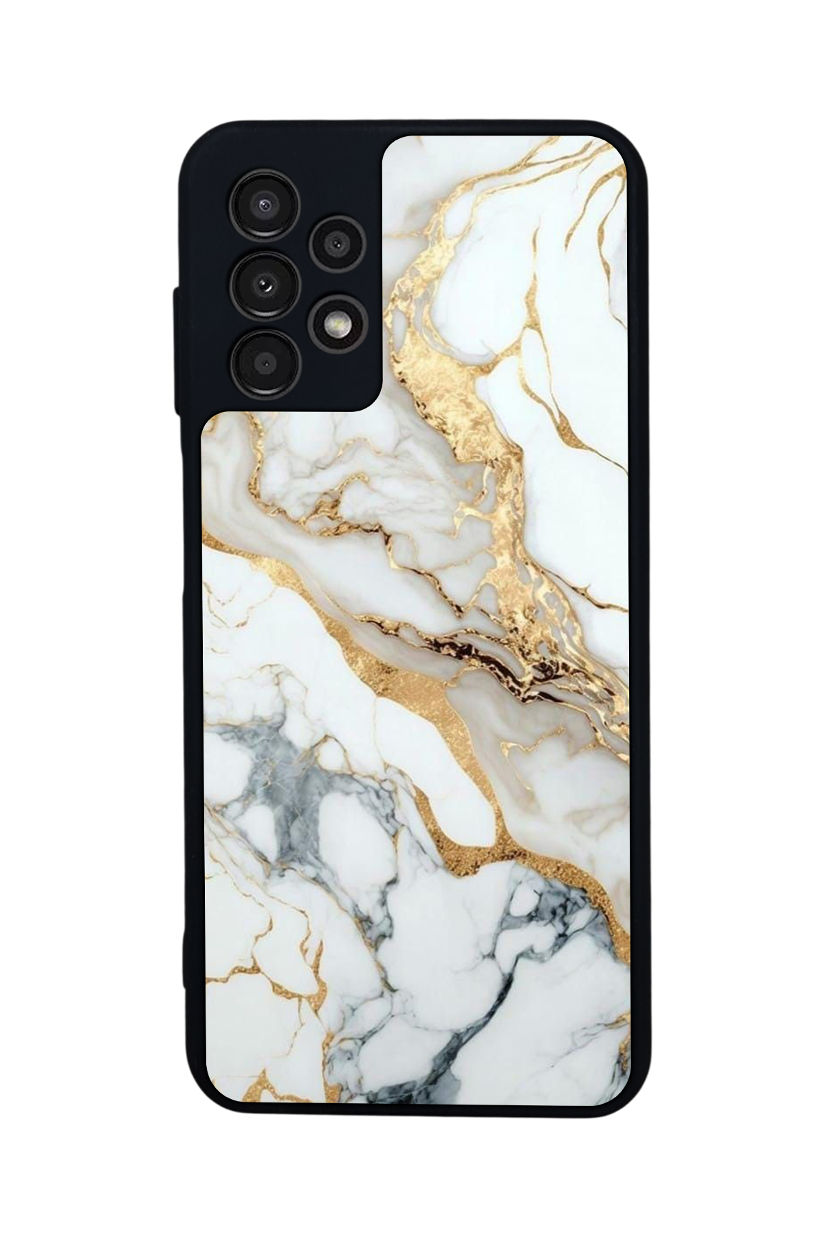 Samsung Galaxy A13 Uyumlu Mermer Marble Tasarımlı Glossy Premium Kılıf