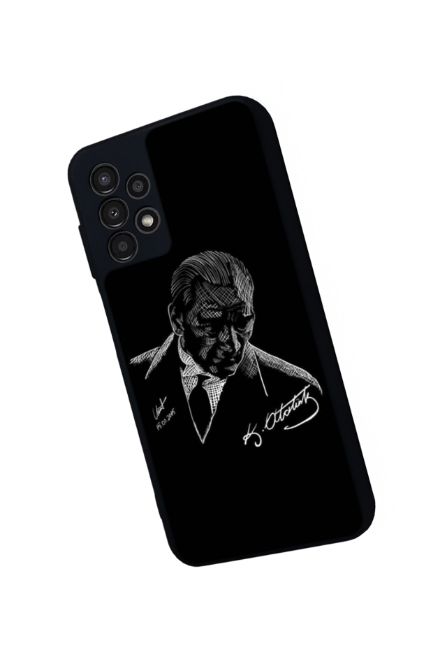 Samsung Galaxy A23 Uyumlu Mustafa Kemal Ataturk Tasarımlı Glossy Premium Kılıf