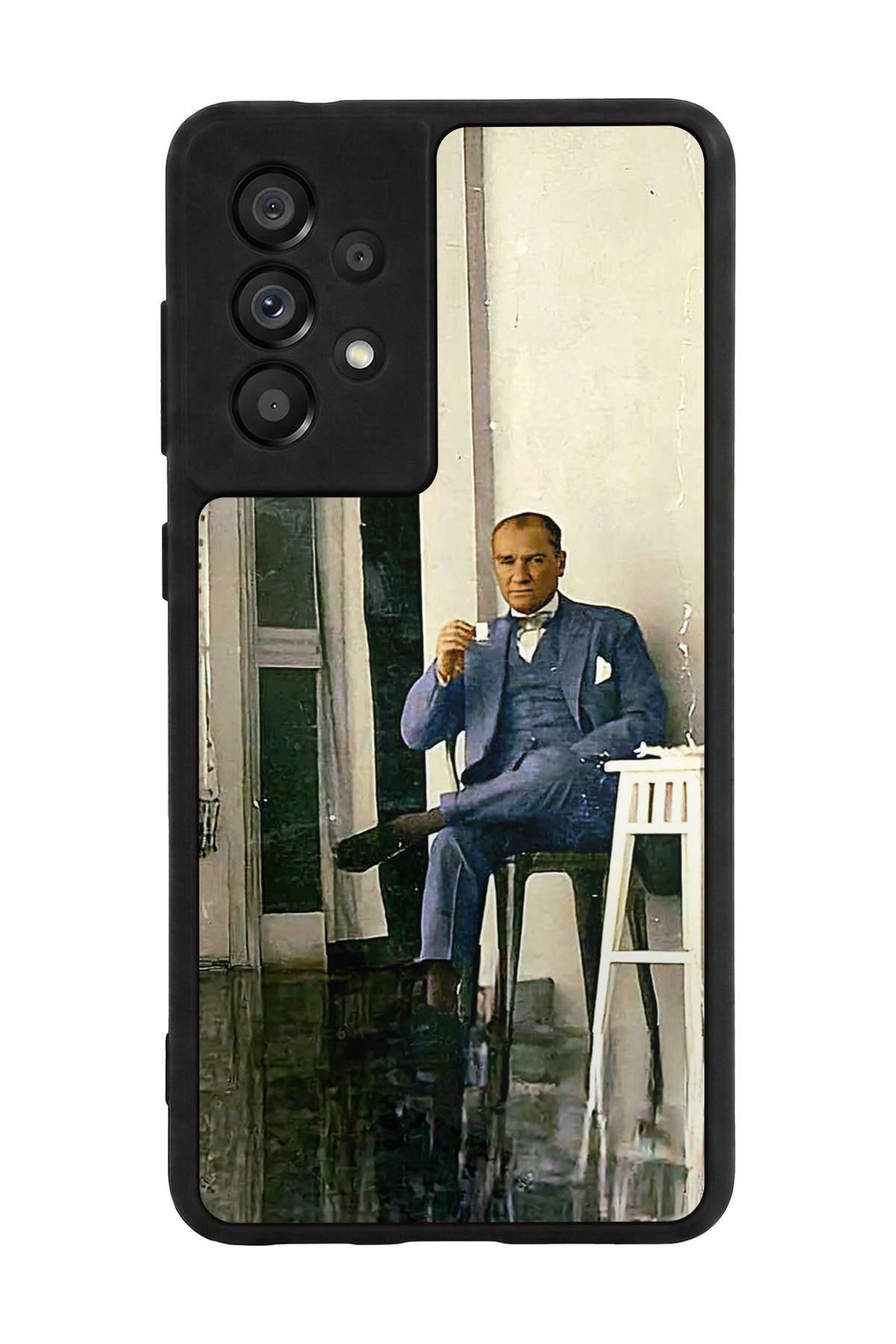 Samsung Galaxy A73 Uyumlu Mustafa Kemal Ataturk Tasarımlı Glossy Premium Kılıf