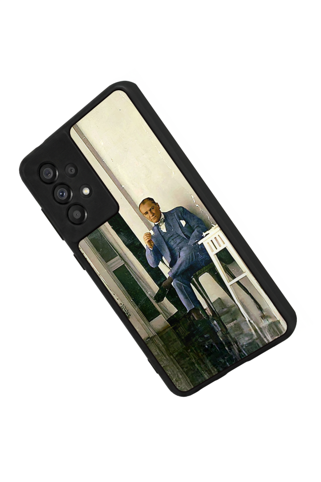 Samsung Galaxy A73 Uyumlu Mustafa Kemal Ataturk Tasarımlı Glossy Premium Kılıf