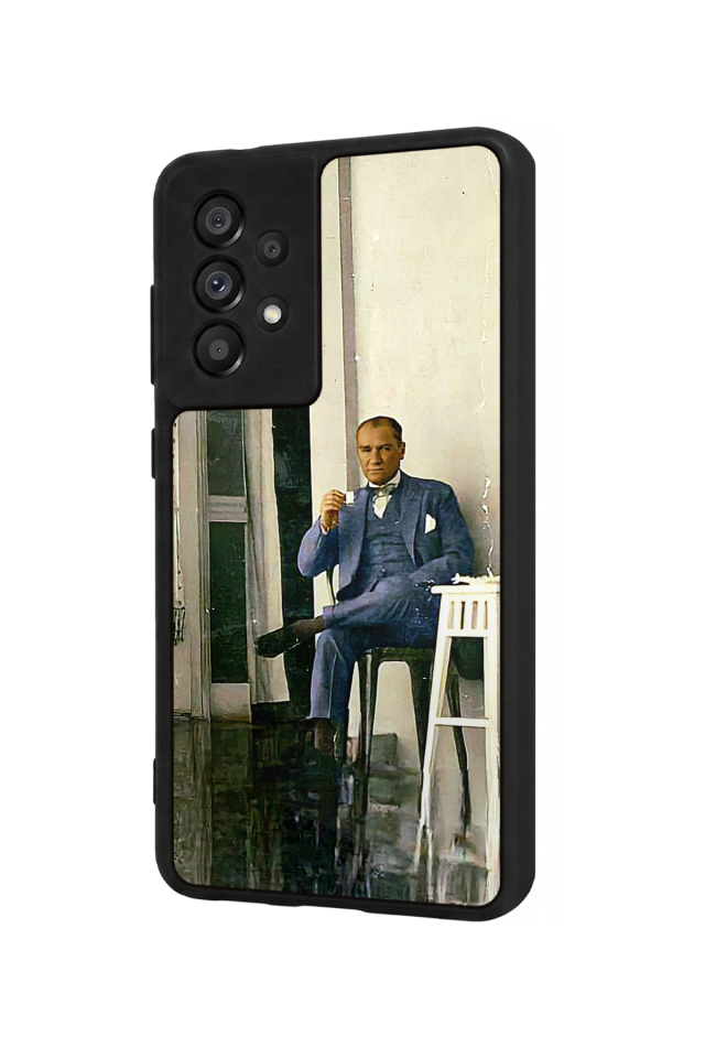 Samsung Galaxy A73 Uyumlu Mustafa Kemal Ataturk Tasarımlı Glossy Premium Kılıf