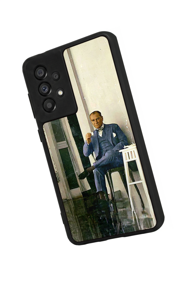 Samsung Galaxy A73 Uyumlu Mustafa Kemal Ataturk Tasarımlı Glossy Premium Kılıf