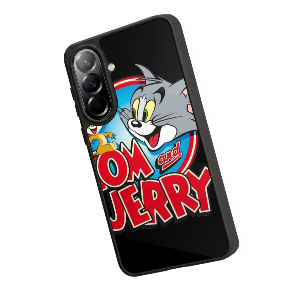 Samsung Galaxy A37 Uyumlu Tom And Jerry Tasarımlı Glossy Premium Kılıf