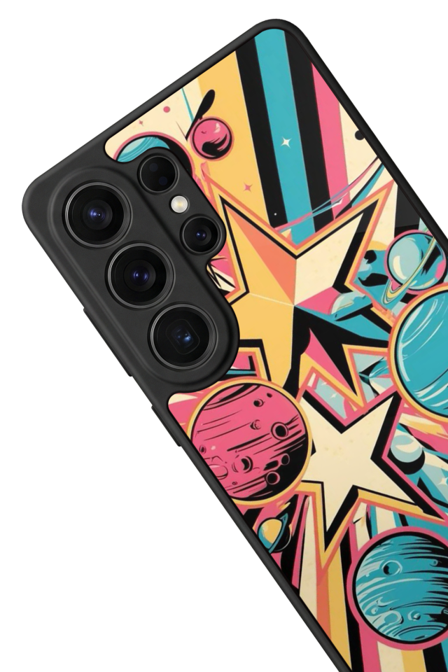 Samsung Galaxy S26 Ultra Uyumlu Uzay Tasarımlı Glossy Premium Kılıf
