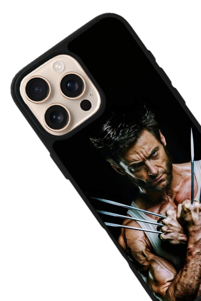 iPhone 15 Pro Max Uyumlu Wolverine Tasarımlı Glossy Premium Kılıf