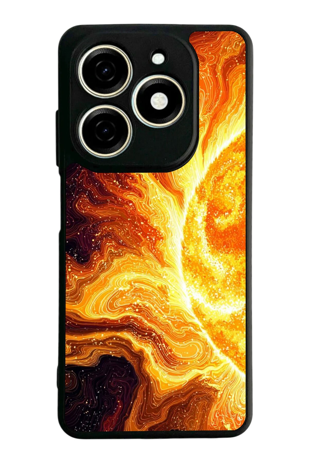 Tecno Spark 20/20C Uyumlu Güneş Tasarımlı Glossy Premium Kılıf