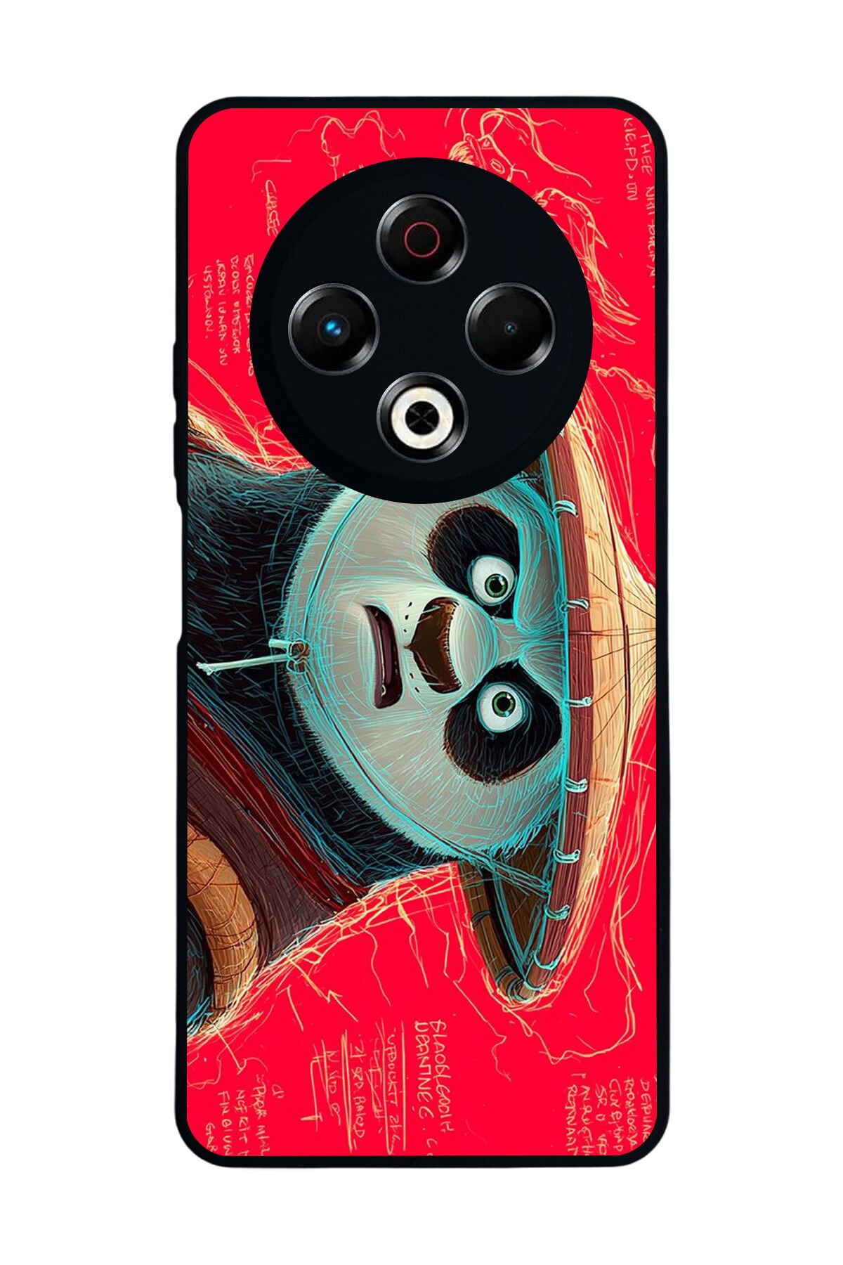 Tecno Spark 30 Uyumlu Kung Fu Panda Tasarımlı Glossy Premium Kılıf