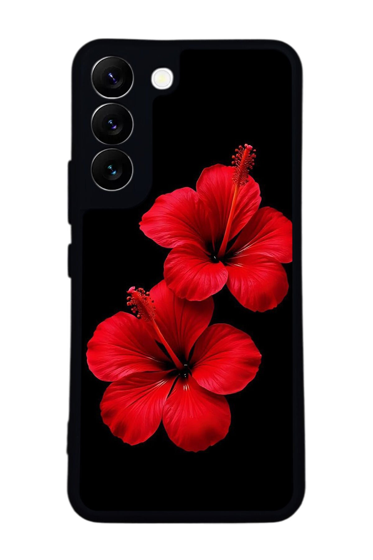 Samsung Galaxy S22 Uyumlu Cicek Tasarımlı Glossy Premium Kılıf