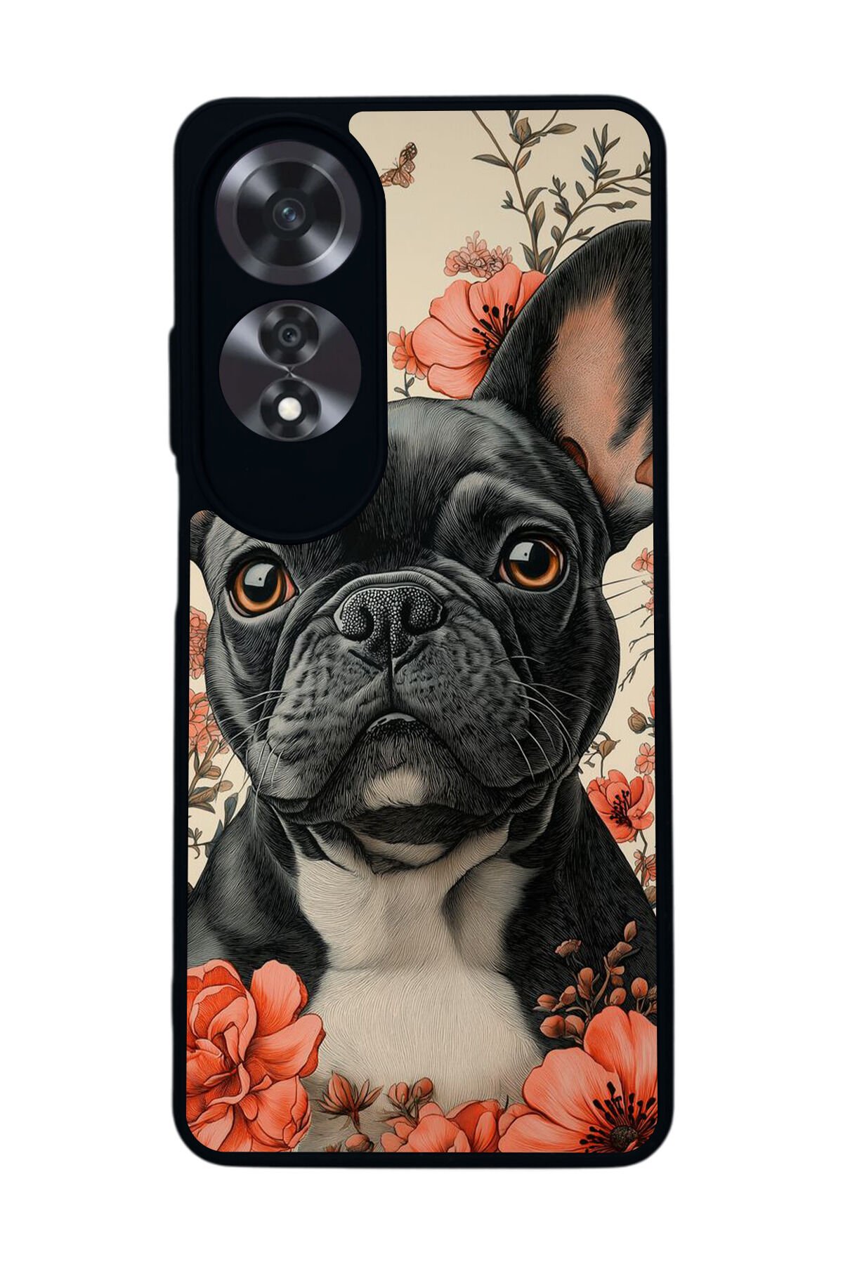 Oppo A60 Mat Siyah uyumlu Kılıf – Yumuşak Silikon, Koruyucu, Şok Emici Kapak