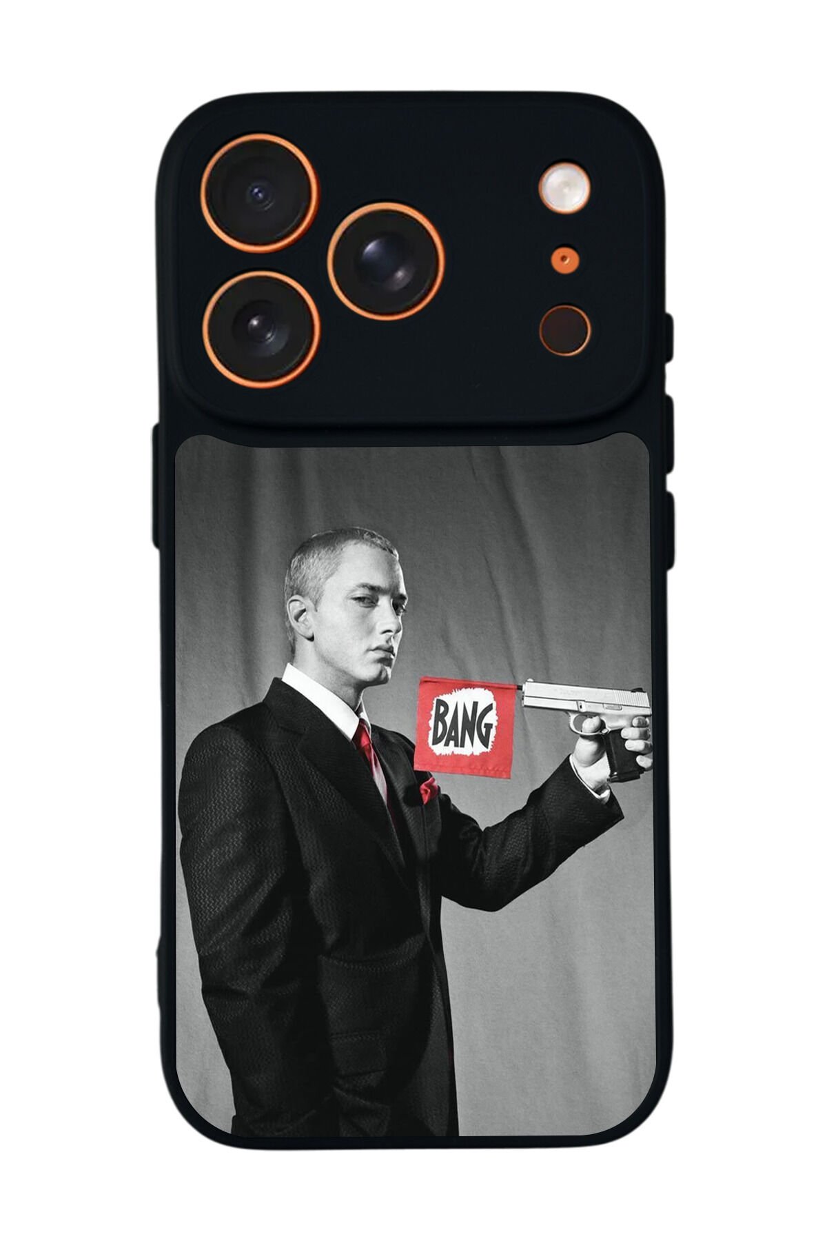 iPhone 17 Pro Max Uyumlu Eminem Tasarımlı Glossy Premium Kılıf
