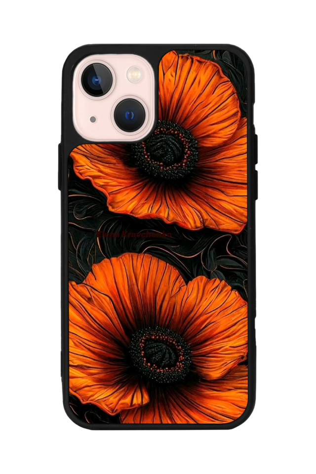 iPhone 14 Plus Uyumlu Botanik Tasarımlı Glossy Premium Kılıf