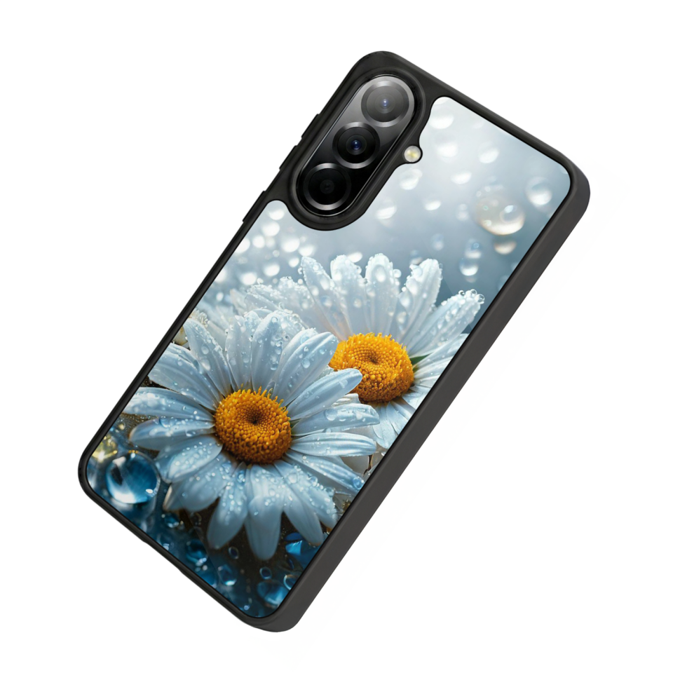 Samsung Galaxy A57 Uyumlu Cicek Tasarımlı Glossy Premium Kılıf