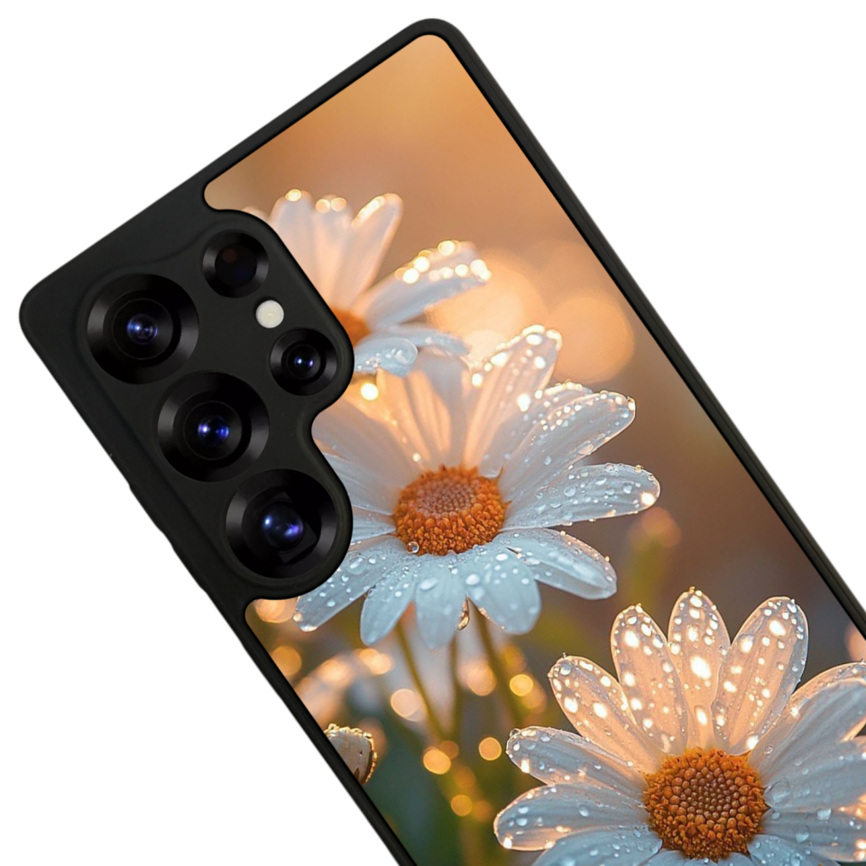 Samsung Galaxy S25 Ultra Uyumlu Cicek Tasarımlı Glossy Premium Kılıf
