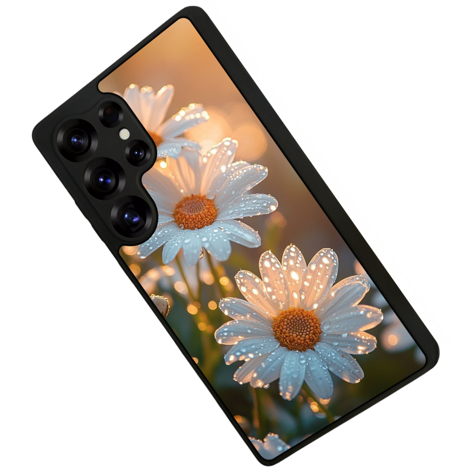 Samsung Galaxy S25 Ultra Uyumlu Cicek Tasarımlı Glossy Premium Kılıf