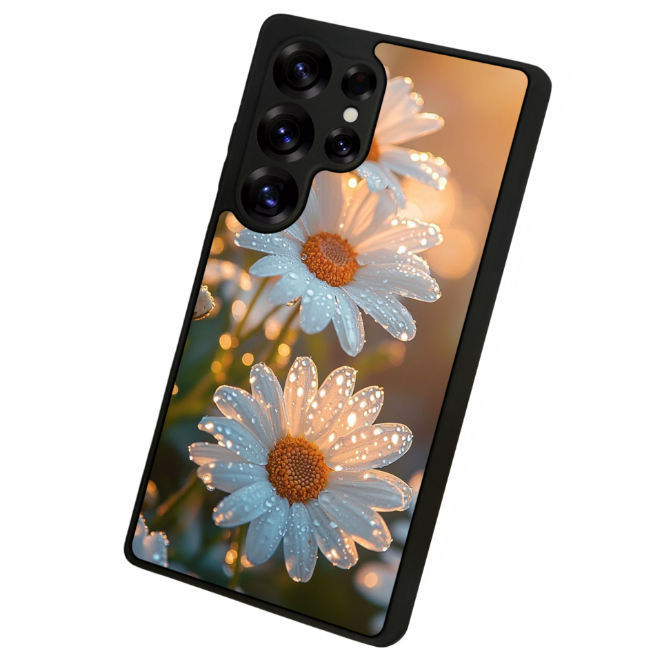 Samsung Galaxy S25 Ultra Uyumlu Cicek Tasarımlı Glossy Premium Kılıf