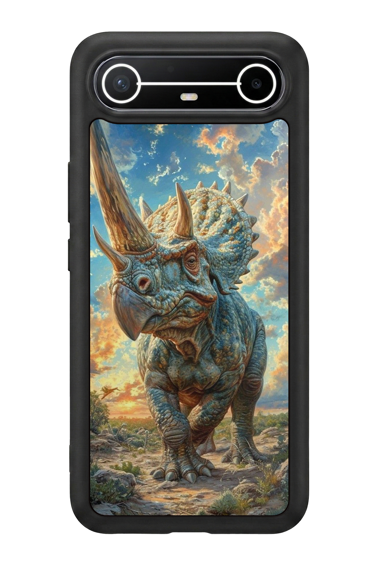 Tecno Spark Slim 5G Uyumlu Dinazor Tasarımlı Glossy Premium Kılıf