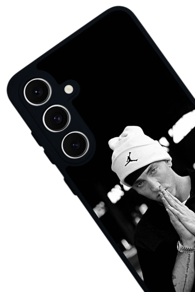 Samsung Galaxy S24 FE Uyumlu Eminem Tasarımlı Glossy Premium Kılıf