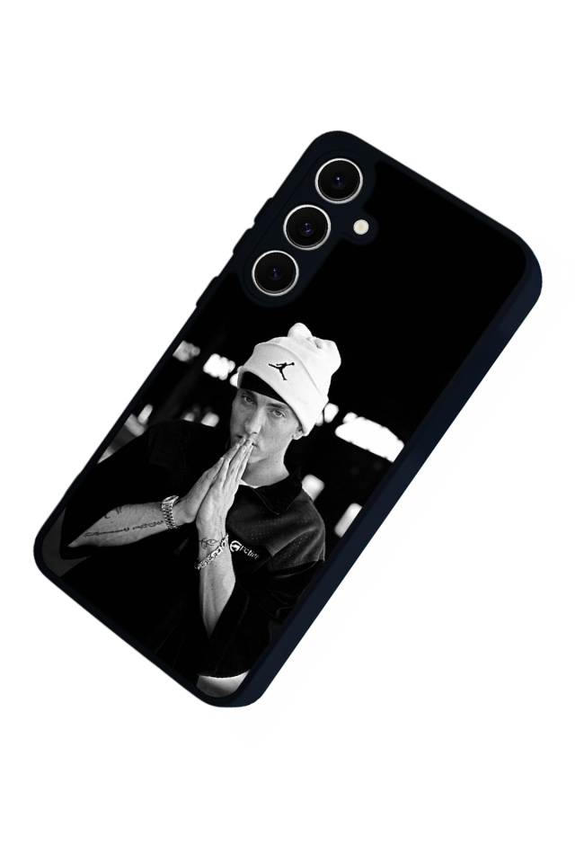 Samsung Galaxy S24 FE Uyumlu Eminem Tasarımlı Glossy Premium Kılıf