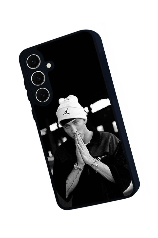 Samsung Galaxy S24 FE Uyumlu Eminem Tasarımlı Glossy Premium Kılıf