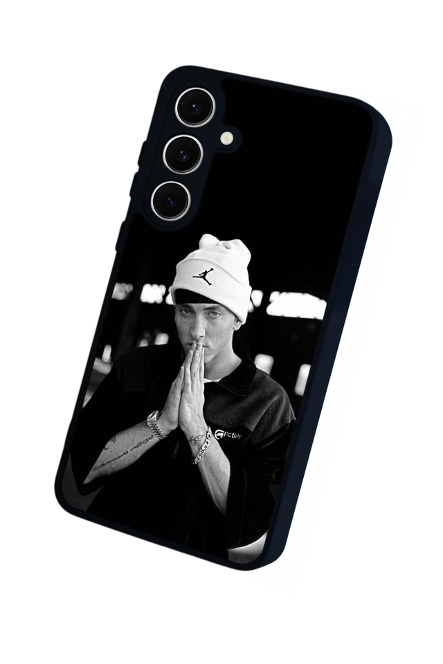 Samsung Galaxy S24 FE Uyumlu Eminem Tasarımlı Glossy Premium Kılıf