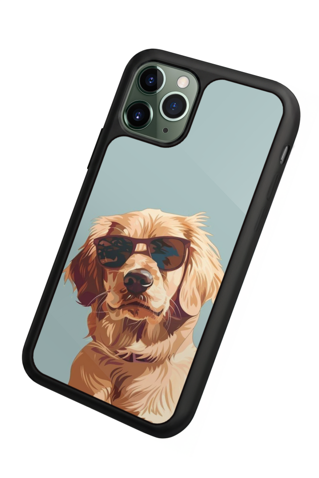 iPhone 11 Pro Uyumlu Golden Kopek Tasarımlı Glossy Premium Kılıf