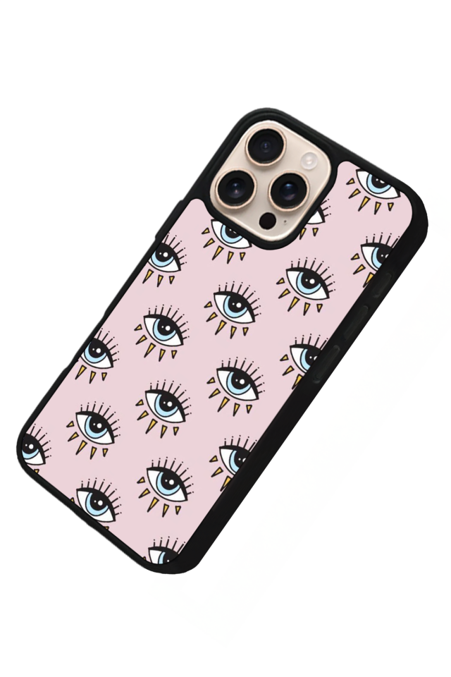 iPhone 15 Pro Max Uyumlu Göz Tasarımlı Glossy Premium Kılıf