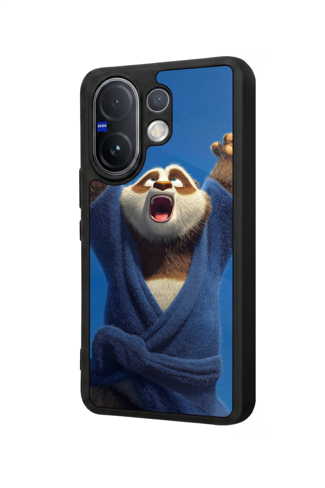 Vivo V60 Uyumlu Kung Fu Panda Tasarımlı Glossy Premium Kılıf
