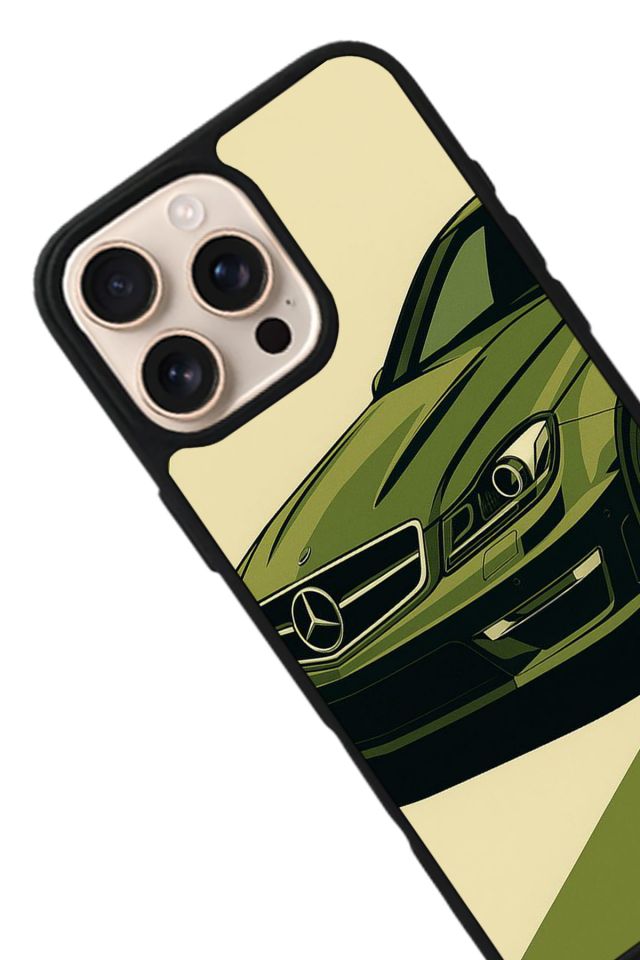 iPhone 14 Pro Uyumlu Mercedes Tasarımlı Glossy Premium Kılıf