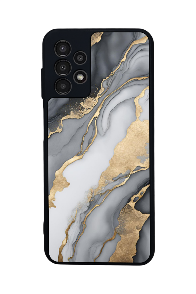Samsung Galaxy A13 Uyumlu Mermer Marble Tasarımlı Glossy Premium Kılıf