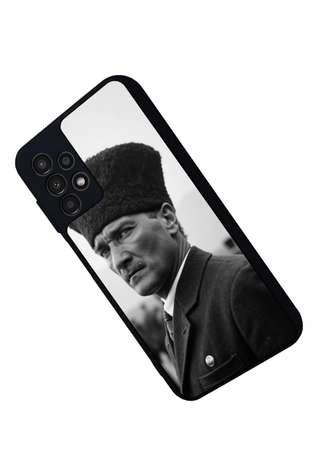 Samsung Galaxy A23 Uyumlu Mustafa Kemal Ataturk Tasarımlı Glossy Premium Kılıf