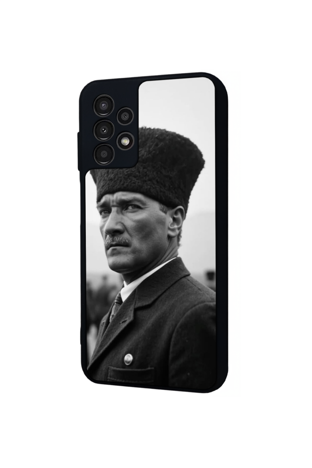 Samsung Galaxy A23 Uyumlu Mustafa Kemal Ataturk Tasarımlı Glossy Premium Kılıf