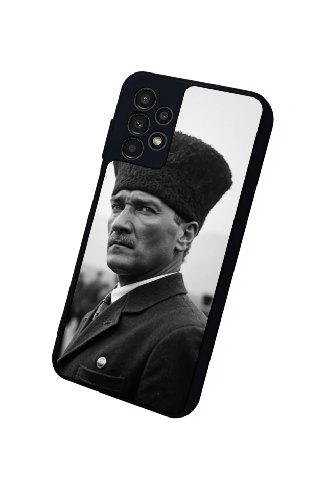 Samsung Galaxy A23 Uyumlu Mustafa Kemal Ataturk Tasarımlı Glossy Premium Kılıf