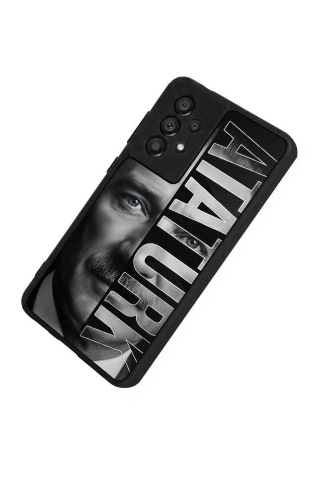Samsung Galaxy A73 Uyumlu Mustafa Kemal Ataturk Tasarımlı Glossy Premium Kılıf