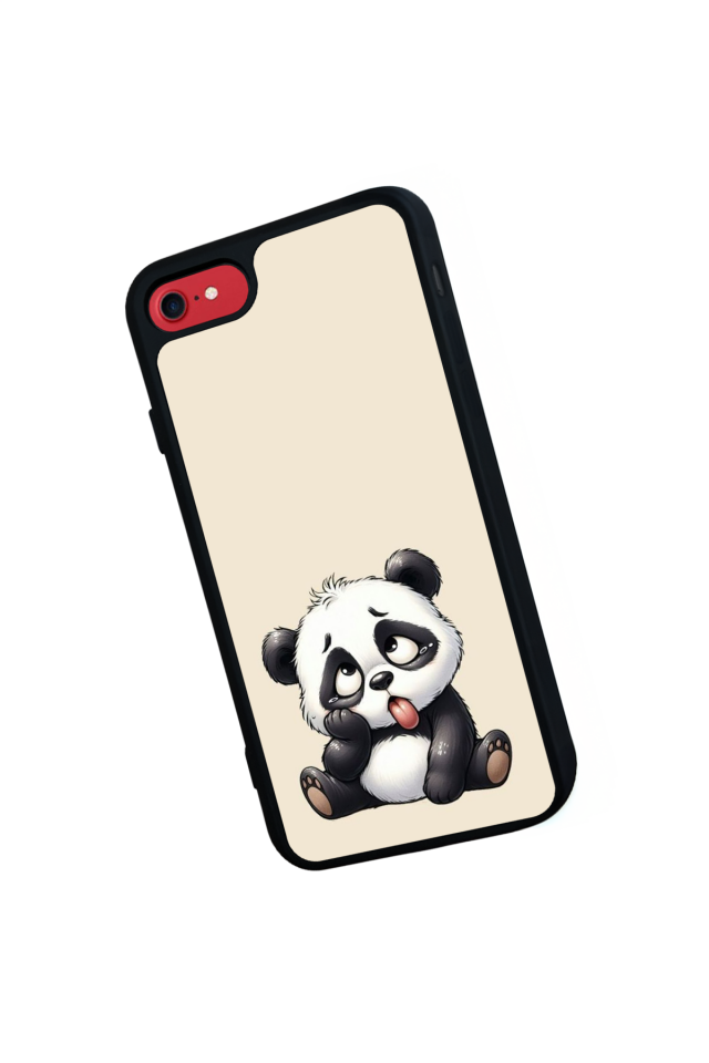 iPhone 7 Uyumlu Panda Tasarımlı Glossy Premium Kılıf