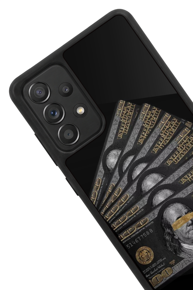 Samsung Galaxy A72 Uyumlu Para Tasarımlı Glossy Premium Kılıf