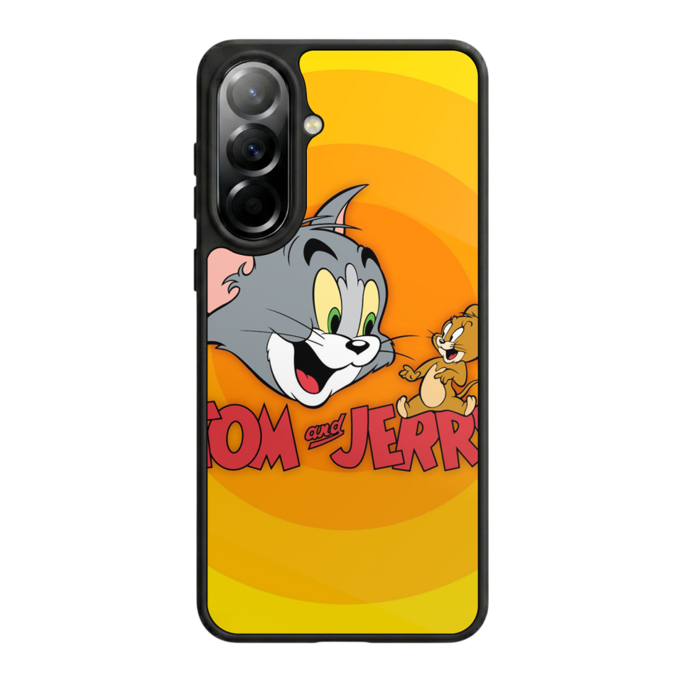 Samsung Galaxy A37 Uyumlu Tom And Jerry Tasarımlı Glossy Premium Kılıf