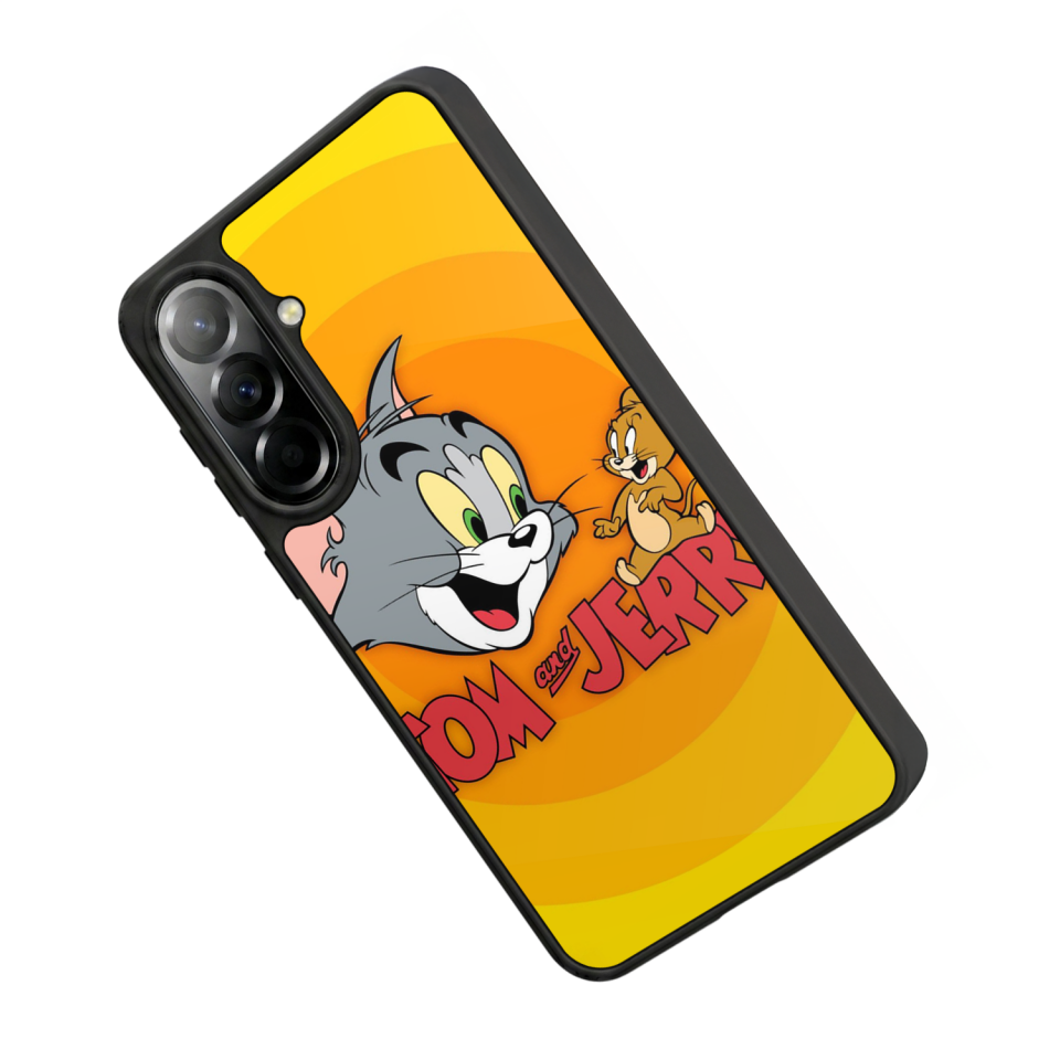 Samsung Galaxy A37 Uyumlu Tom And Jerry Tasarımlı Glossy Premium Kılıf
