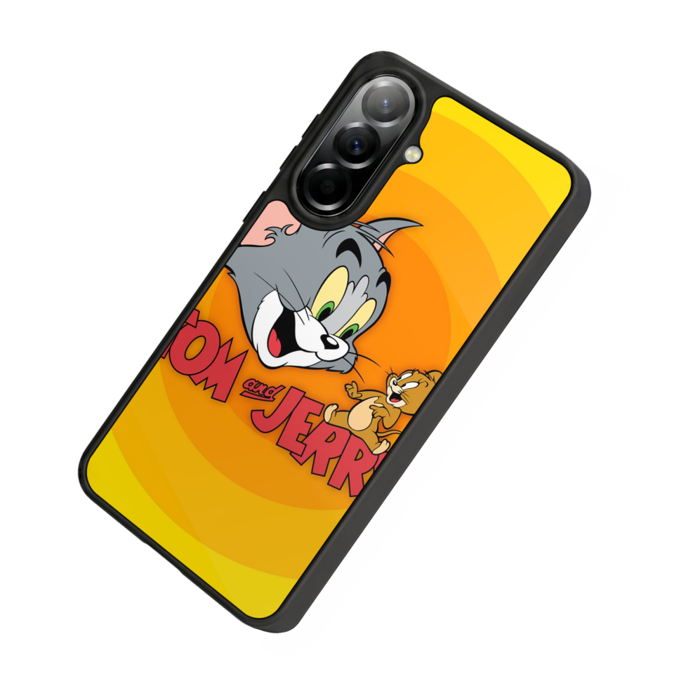 Samsung Galaxy A37 Uyumlu Tom And Jerry Tasarımlı Glossy Premium Kılıf