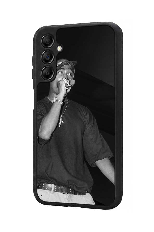Samsung Galaxy A14 Uyumlu Tupac Tasarımlı Glossy Premium Kılıf