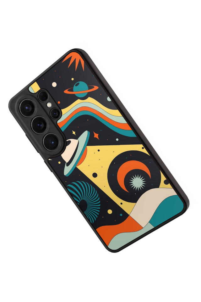 Samsung Galaxy S26 Ultra Uyumlu Uzay Tasarımlı Glossy Premium Kılıf