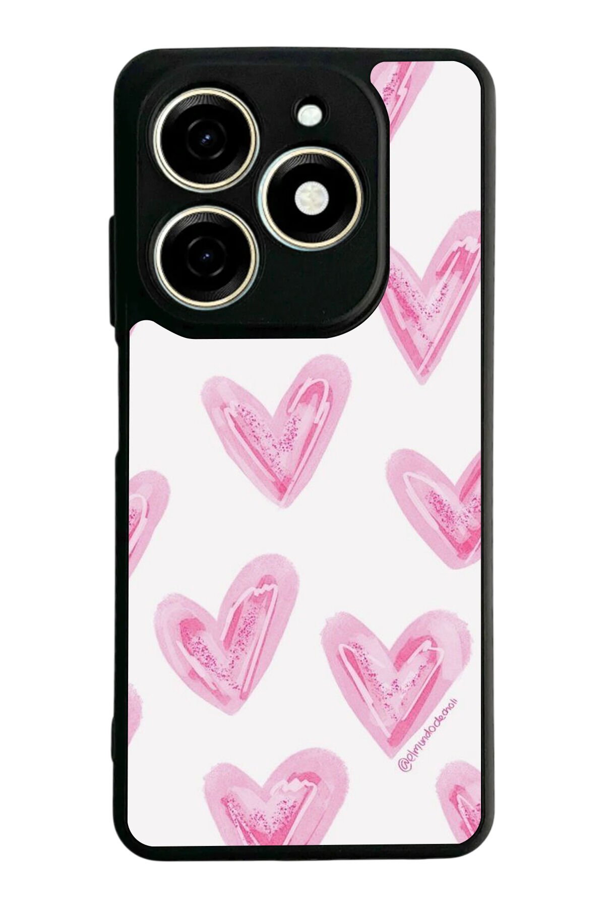 Infınıx Smart 8 Pro Uyumlu Kalp Love Tasarımlı Glossy Premium Kılıf