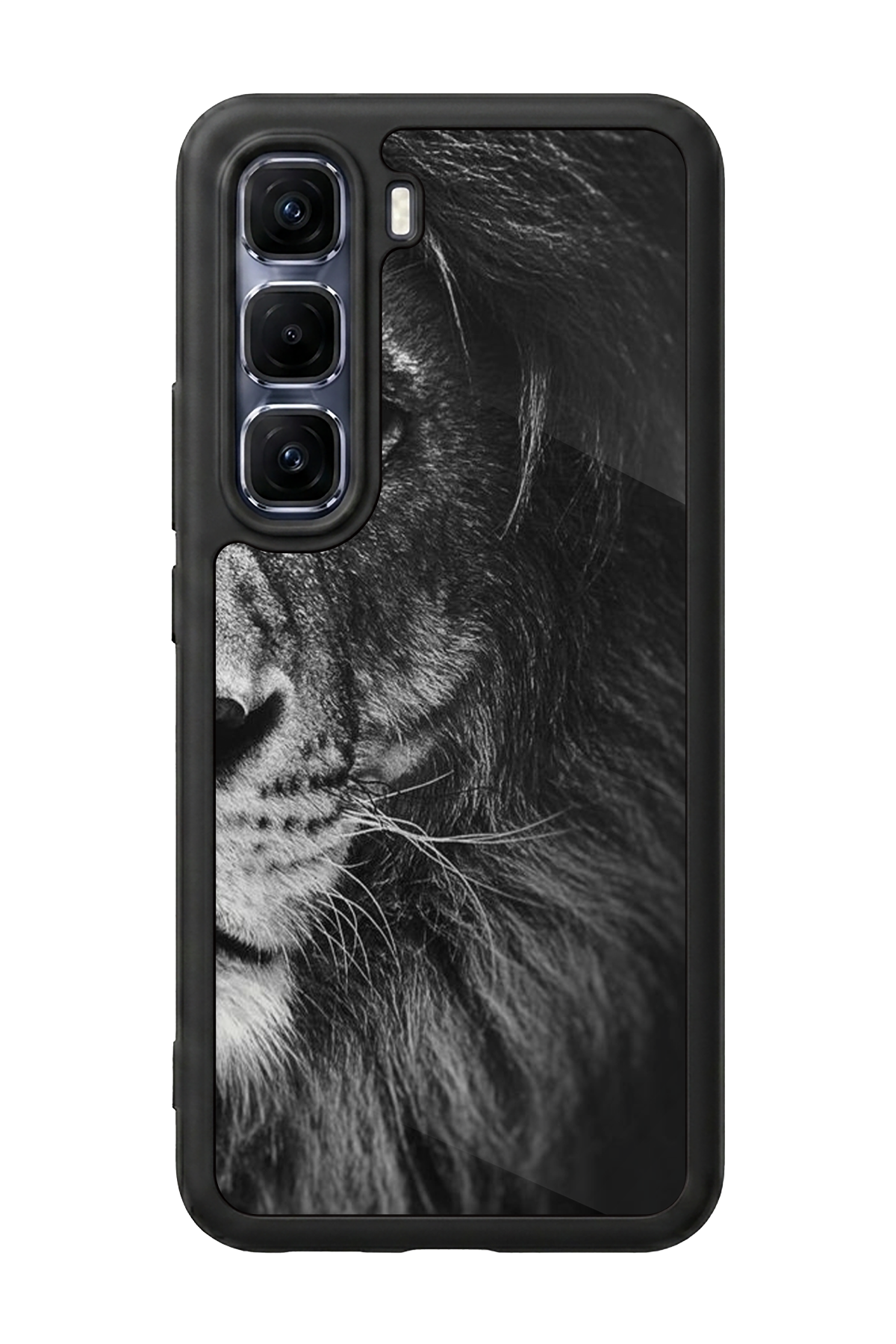 Infinix Hot 60 Pro Plus Uyumlu Aslan Tasarımlı Glossy Premium Kılıf