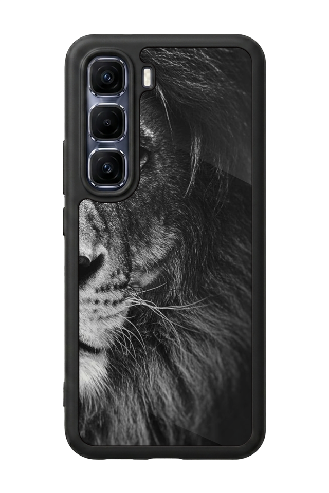 Infinix Hot 60 Pro Plus Uyumlu Aslan Tasarımlı Glossy Premium Kılıf
