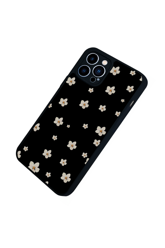 iPhone 12 Pro Max Uyumlu Cicek Tasarımlı Glossy Premium Kılıf
